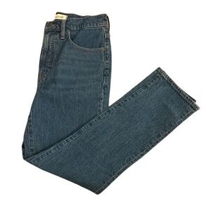 Madewell The Perfect Vintage Jean High Rise Tapered Medium Wash Blue Denim Sz 27